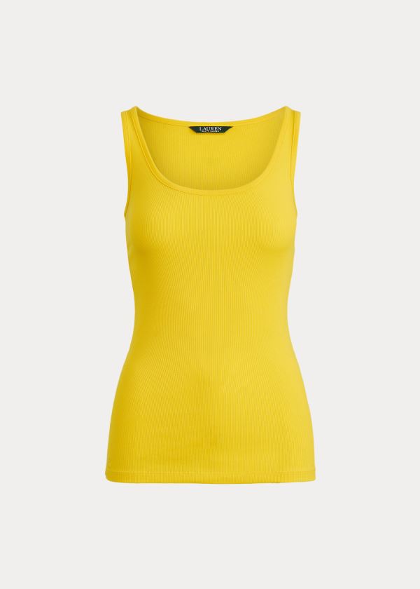 Women's Ralph Lauren Cotton-Blend Tank Tops | 627985BSL